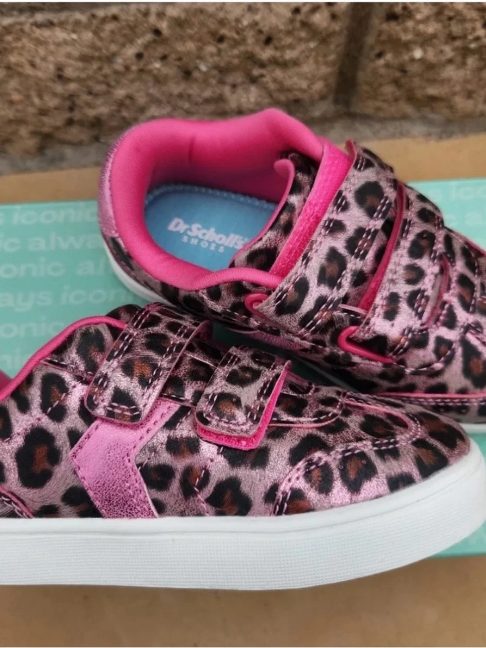 Dr. Scholl's Pink and Brown Leopard Toddler Sneakers